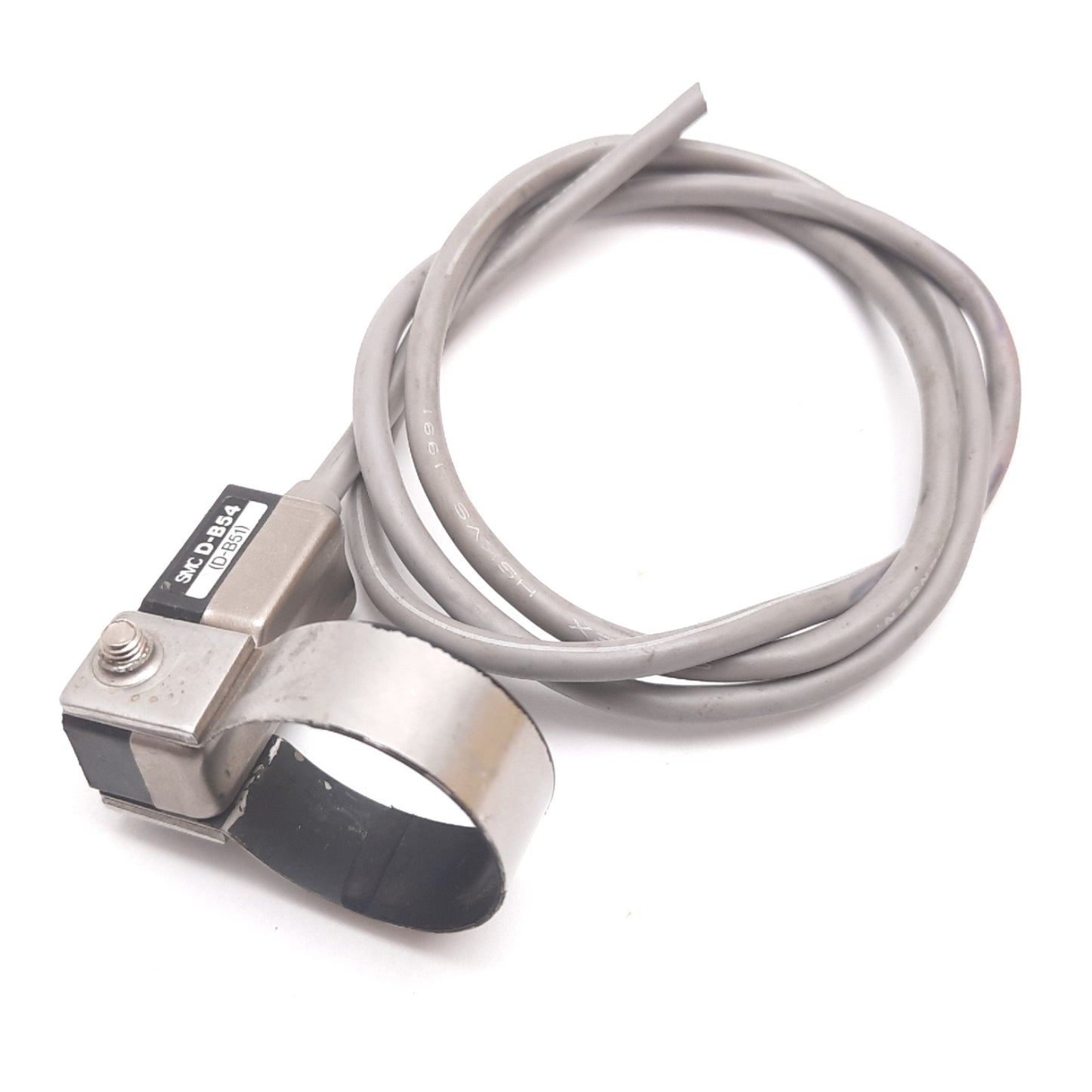 Used SMC D-B54 Reed Auto Switch, 24VDC 100VAC 200VAC, 2-Wire, 0.8m, Band Mount