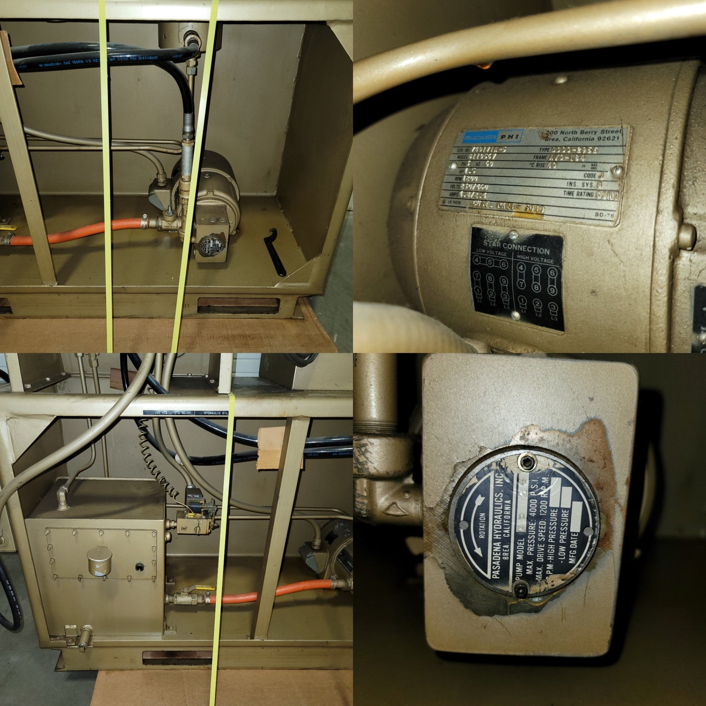 Used RUCKER PHI S30R1812S-2HCW-B-MS1-R Heated Hydraulic Press 30 Ton 18" x 12", 600°F