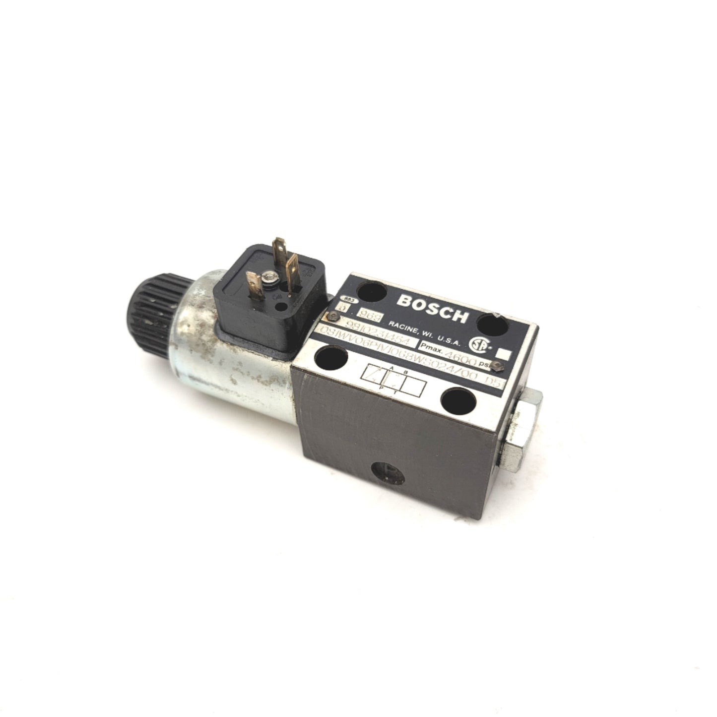 Used Bosch Rexroth 081WV06P1V1068WS024/00 D51 Directional Control Valve 24VDC