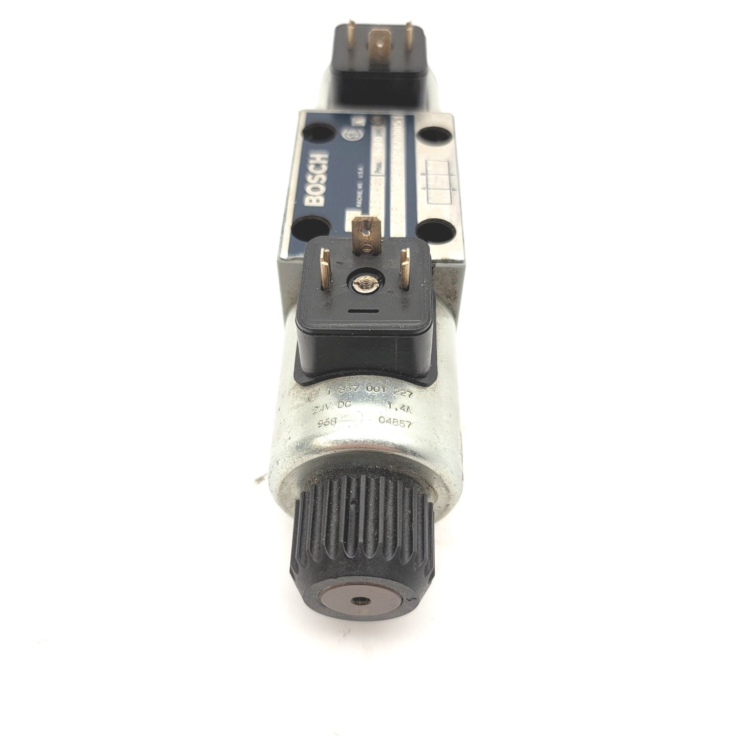 Used Bosch Rexroth 9810231433 Directional Control Valve 4,600psi Max, 24VDC