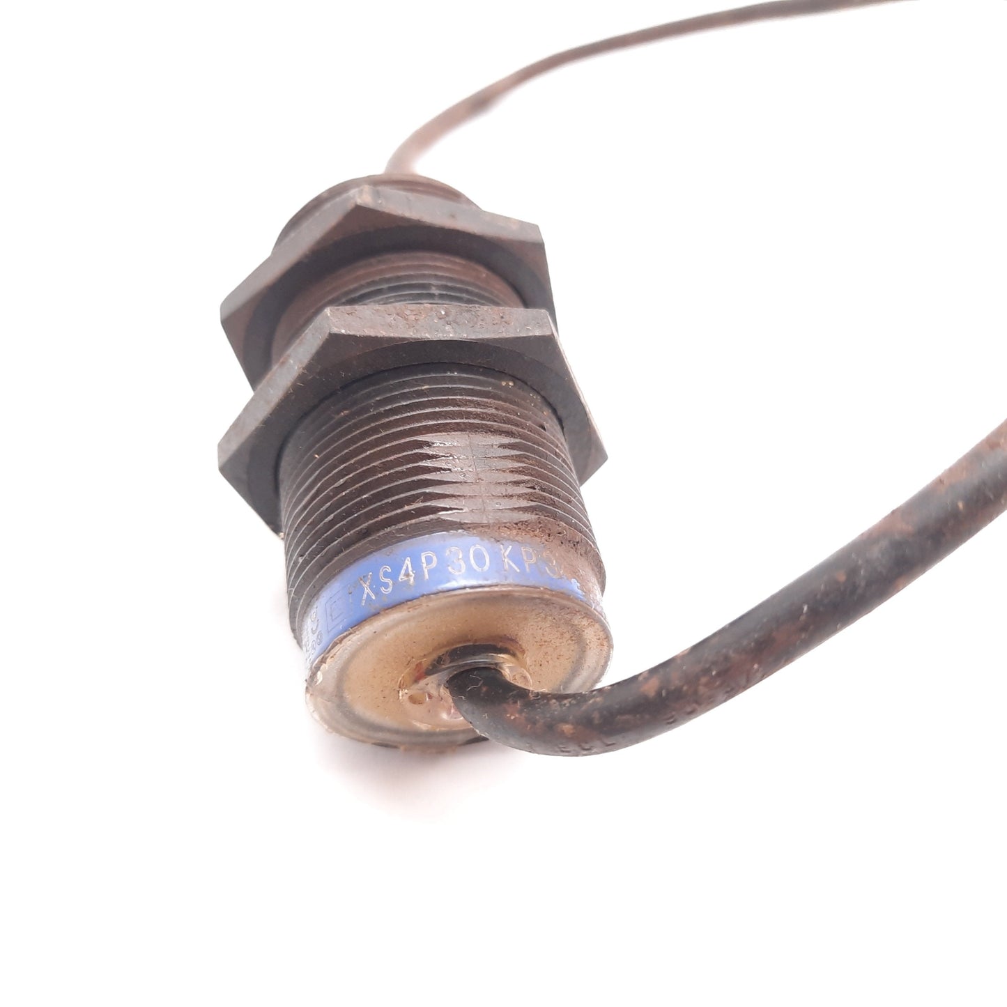 Used Telemecanique XS4P30KP340 Inductive Proximity Sensor, Range 15mm, PNP NPN, 350mm