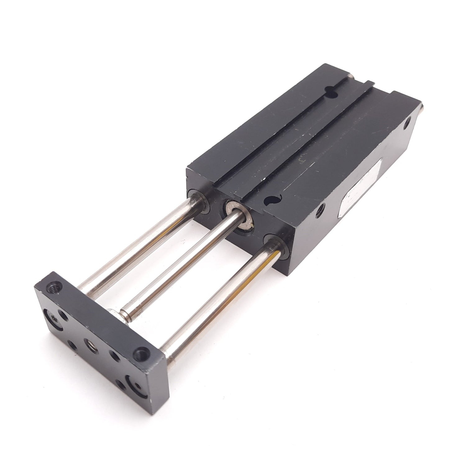 Used Tolomatic 377179 Guided Cylinder, Bore: 10mm, Stroke: 50mm, Ports: M5x0.8