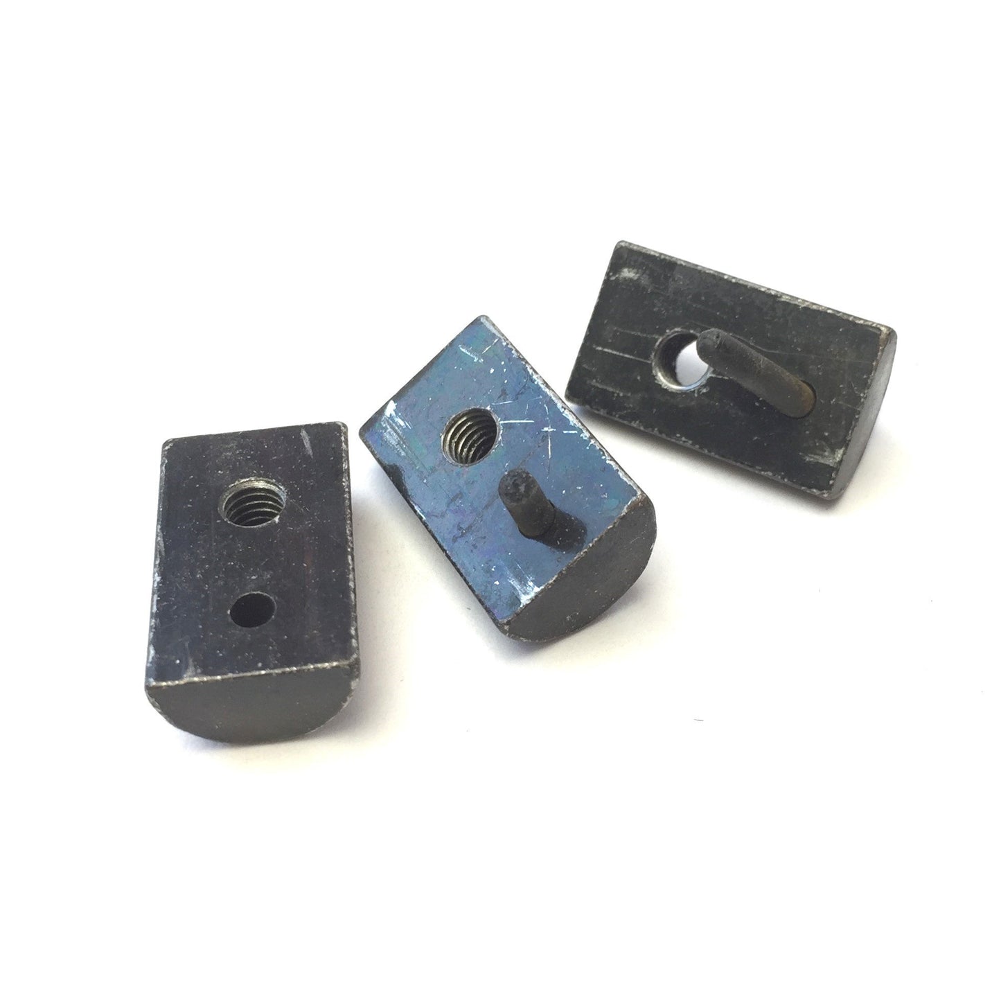 Used Lot of 50 80/20 3384 Black Steel Roll-In T-Nut Hardware, 15-Series, 10-32 Thread