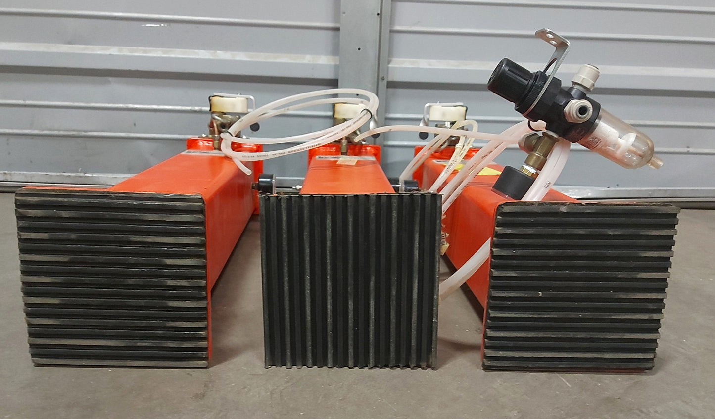 Used KSI 1219-03-2626K Tripod Vibration Isolation Mounts 200-3200lbs 24" High 50PSI
