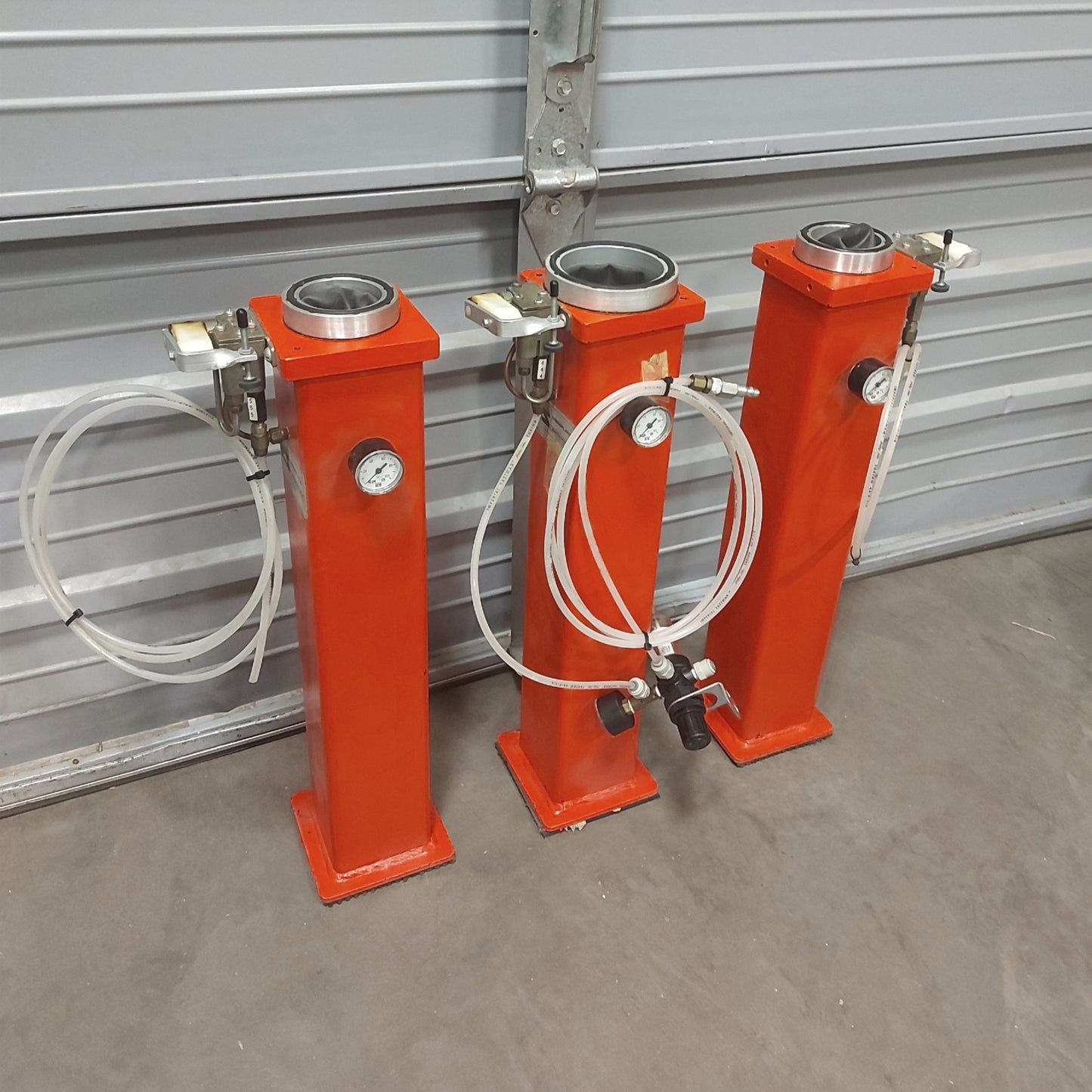 Used KSI 1219-03-2626K Tripod Vibration Isolation Mounts 200-3200lbs 24" High 50PSI