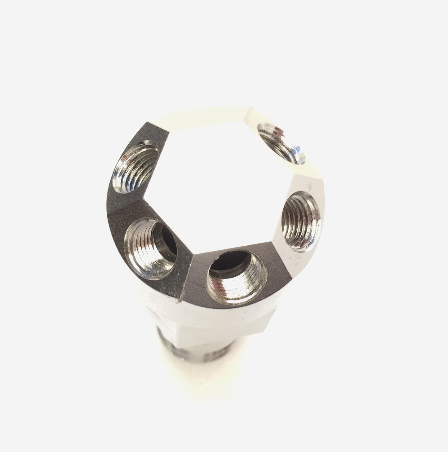 New 5-Way Splitter 316 Stainless Steel Circular Air Manifold, 1" NPT, 1/4" NPT Ports