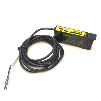 Used Banner D12SP6FP Plastic Fiber Optic Sensor DIN Mount Output NPN Voltage 10-30VDC