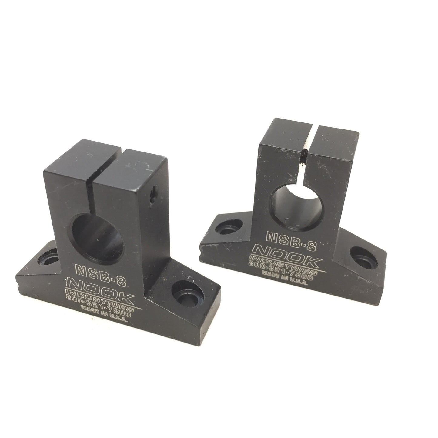 New – Open box New Nook NSB-8 PowerTrax 1/2" Linear Bearing Block Shaft Support Block, 1-Pair