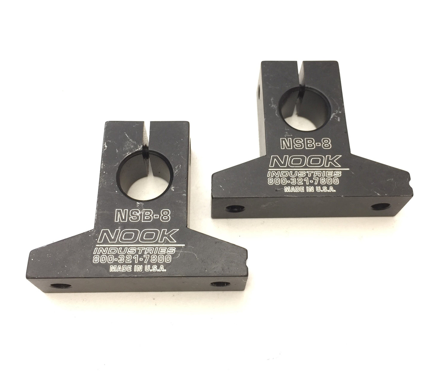 New – Open box New Nook NSB-8 PowerTrax 1/2" Linear Bearing Block Shaft Support Block, 1-Pair