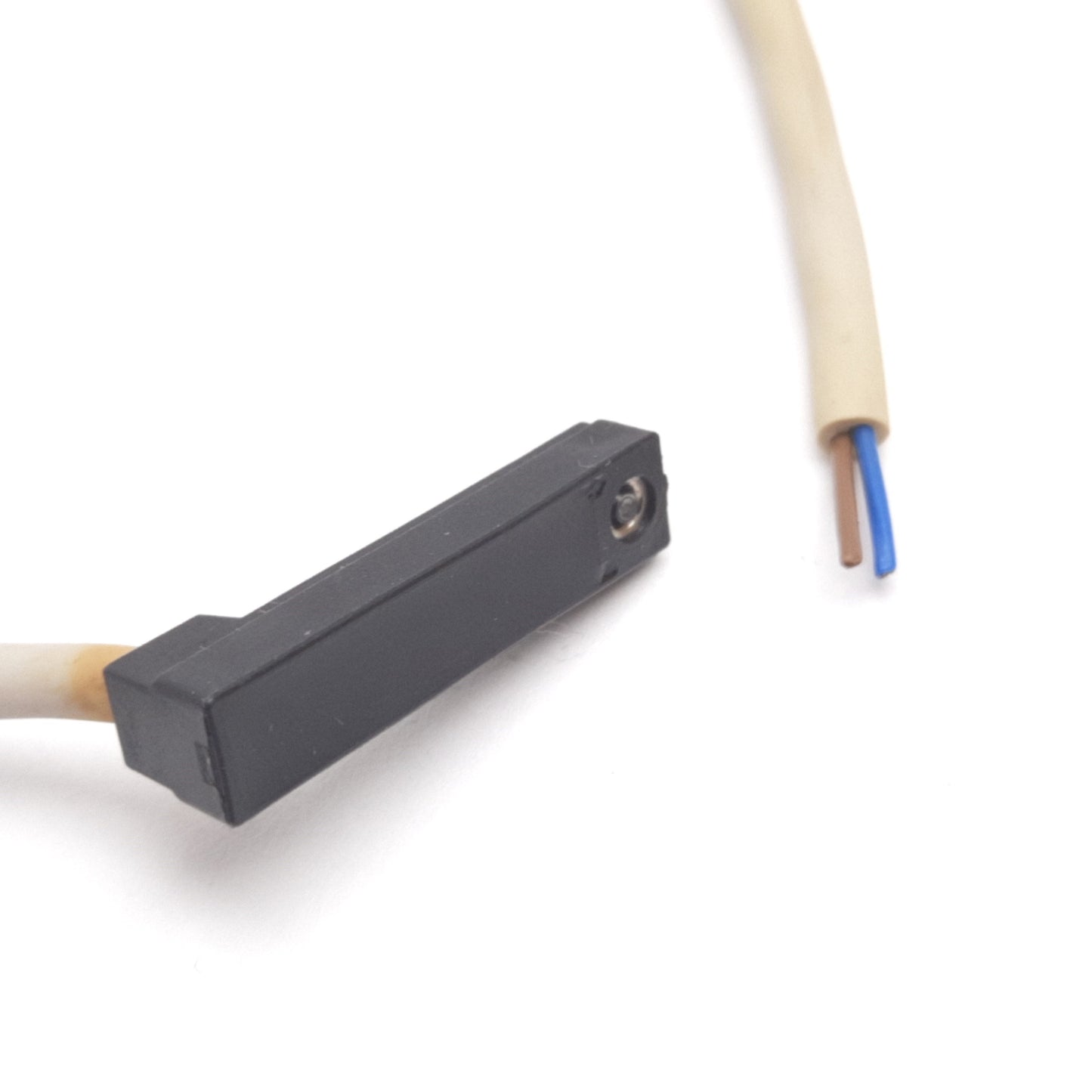 Used SMC D-Y7BWV/DC24V Solid State Auto Switch Sensor, 24VDC, 5-40mA, 2-Wire 12"