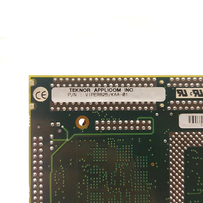 Used TEKNOR VIPER825/KAA-01 Single Board Computer, Intel MMX, 8MB RAM, PICMG1.0