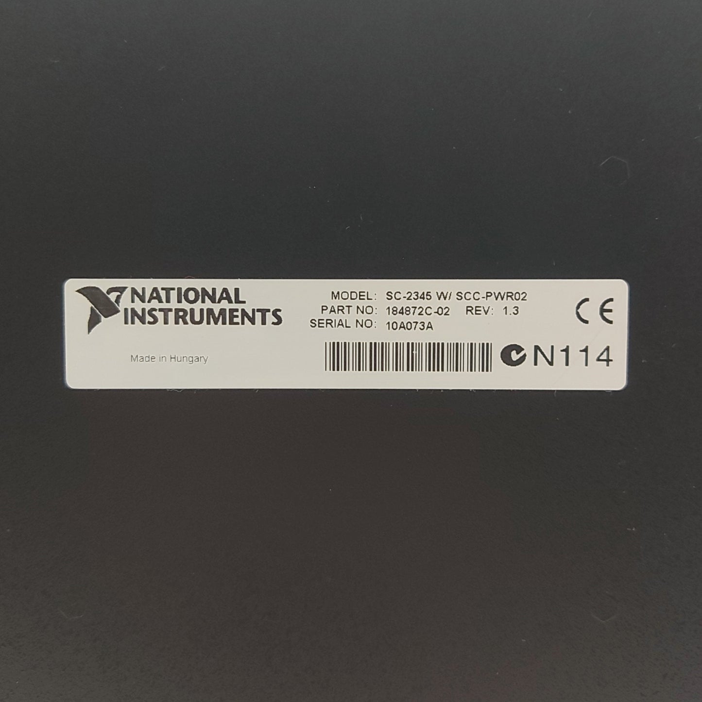 Used  National Instruments SC-2345 w/ SCC-PWR02 DAQ Carrier/Enclosure, 20x SCC Module