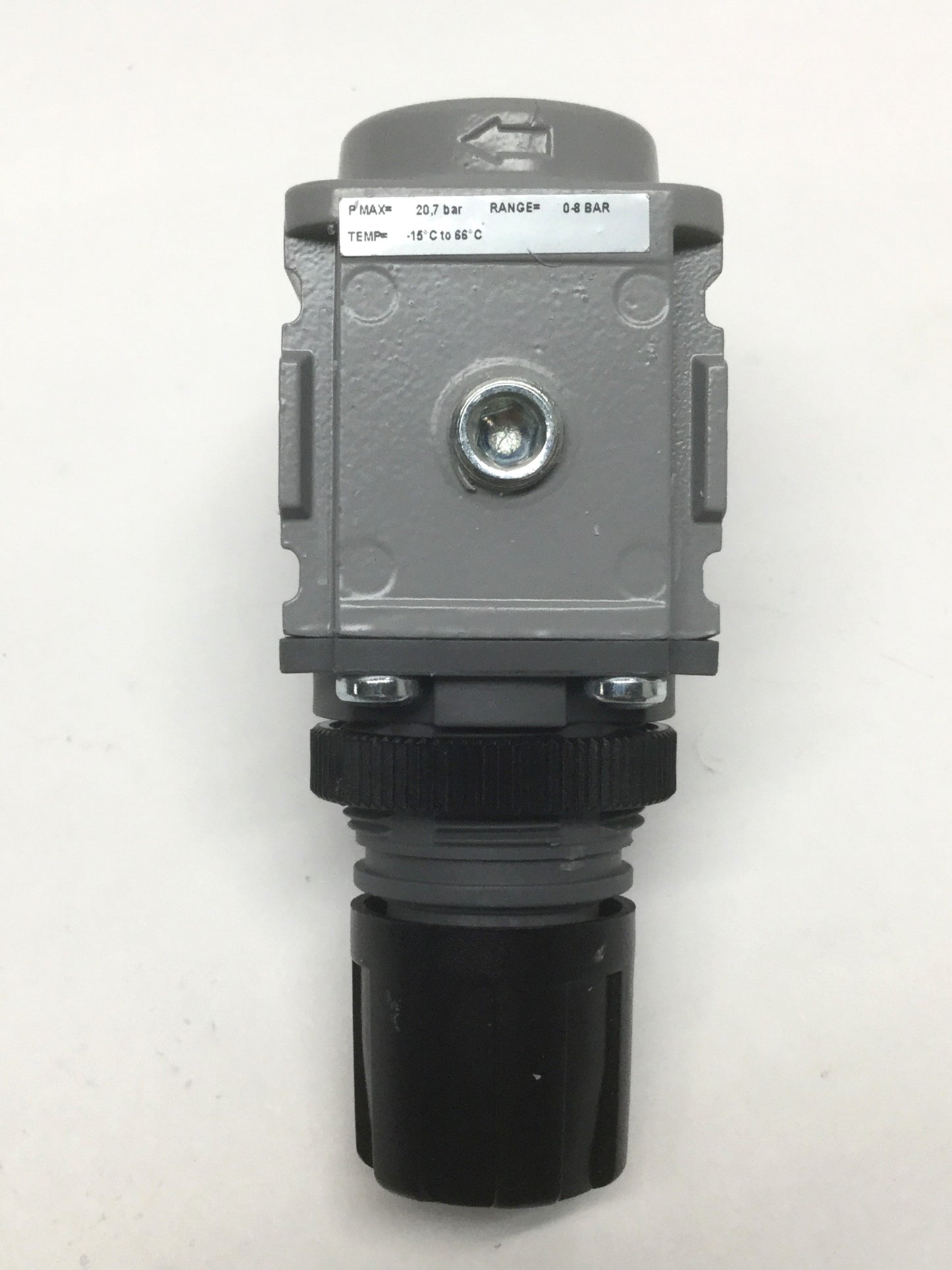 Used Parker P31RB12BNTP Mini Pneumatic Air Pressure Regulator 0-8 bar, 1/4" BSPP