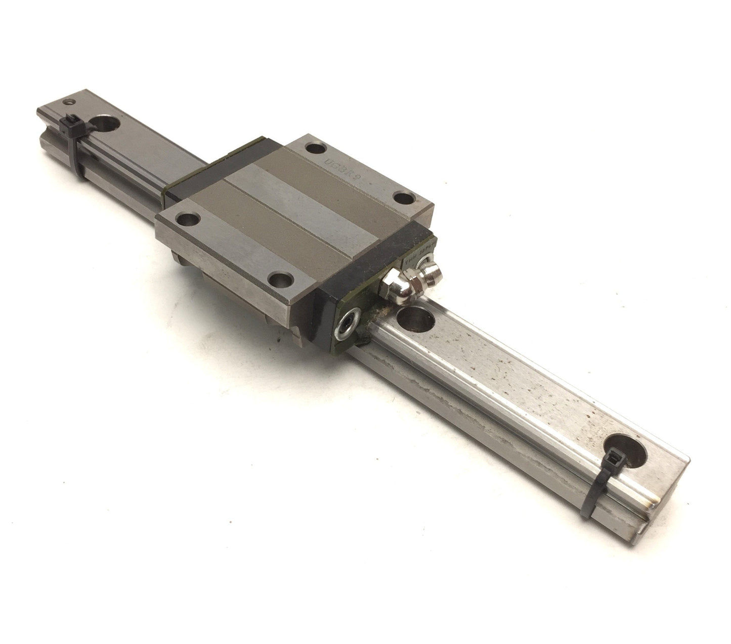 Used THK SR20 Linear Bearing w/ Linear Rail Length: 212mm Width: 20mm Height: 15.4mm
