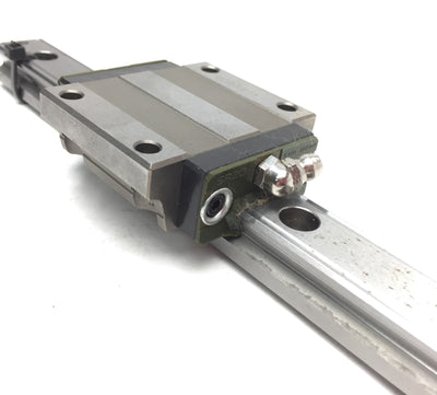 Used THK SR20 Linear Bearing w/ Linear Rail Length: 212mm Width: 20mm Height: 15.4mm