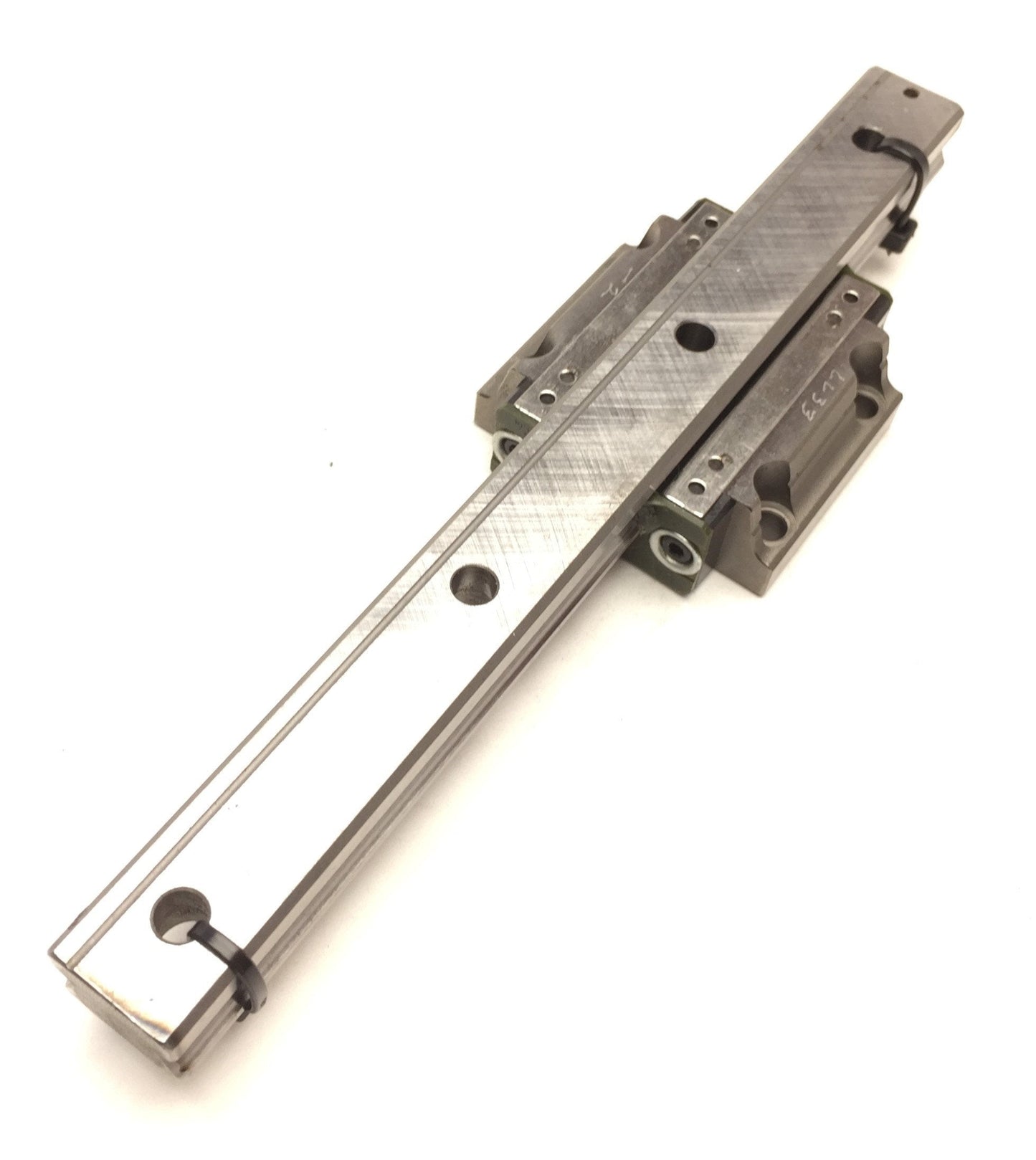 Used THK SR20 Linear Bearing w/ Linear Rail Length: 212mm Width: 20mm Height: 15.4mm