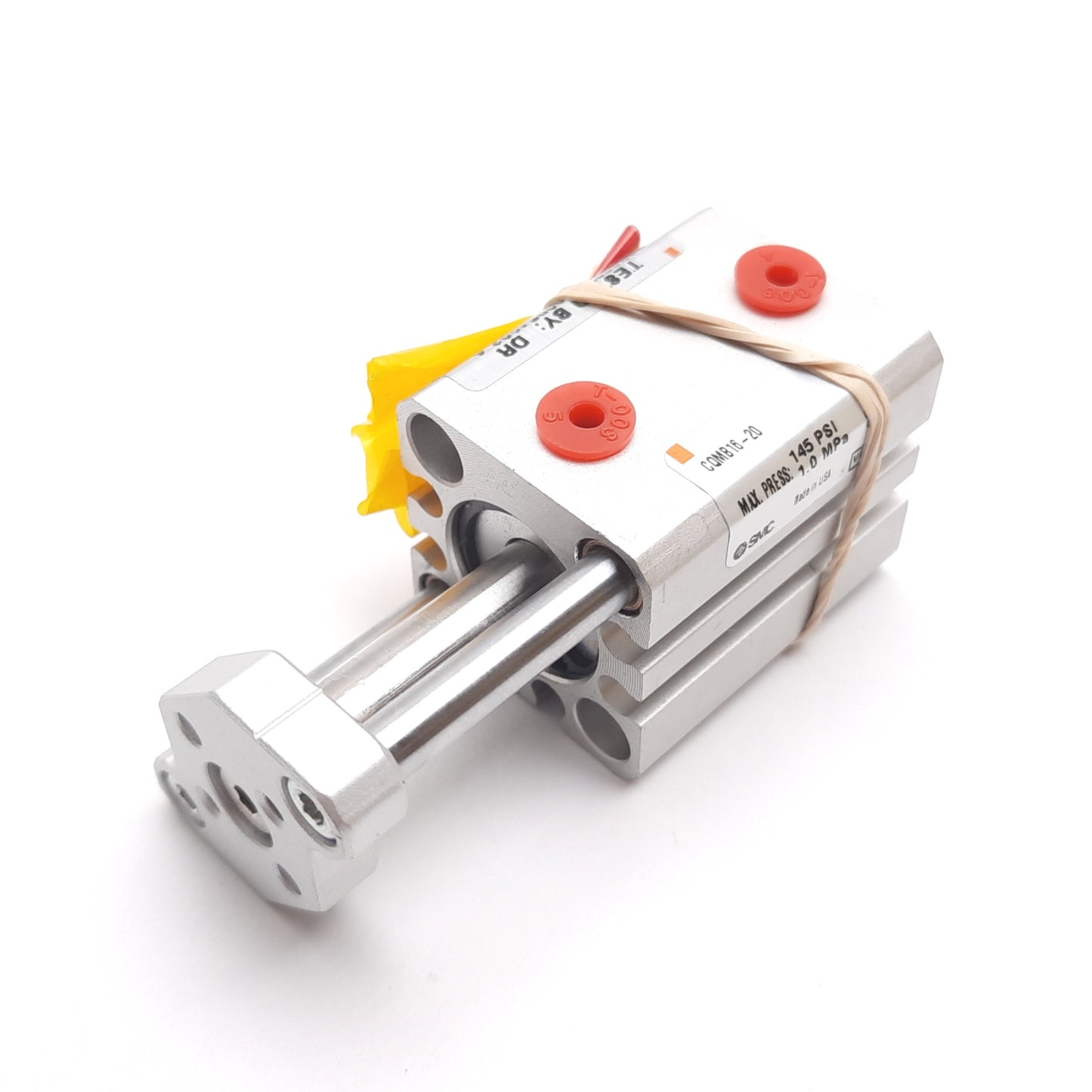 New SMC CQMB16-20 Compact Guided Cylinder, Bore: 16mm, Stroke: 20mm, M5x0.8