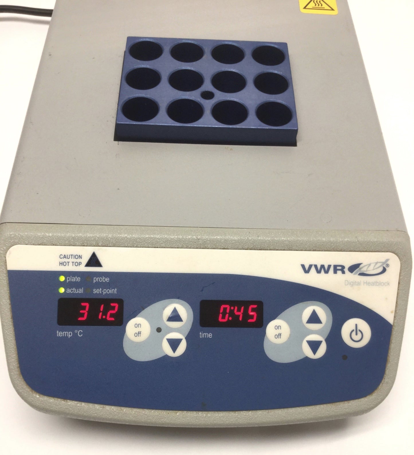 Used VWR 12621-084 Advanced Digital Dry Well Vial Heatblock I Incubator 120°C, 120VAC