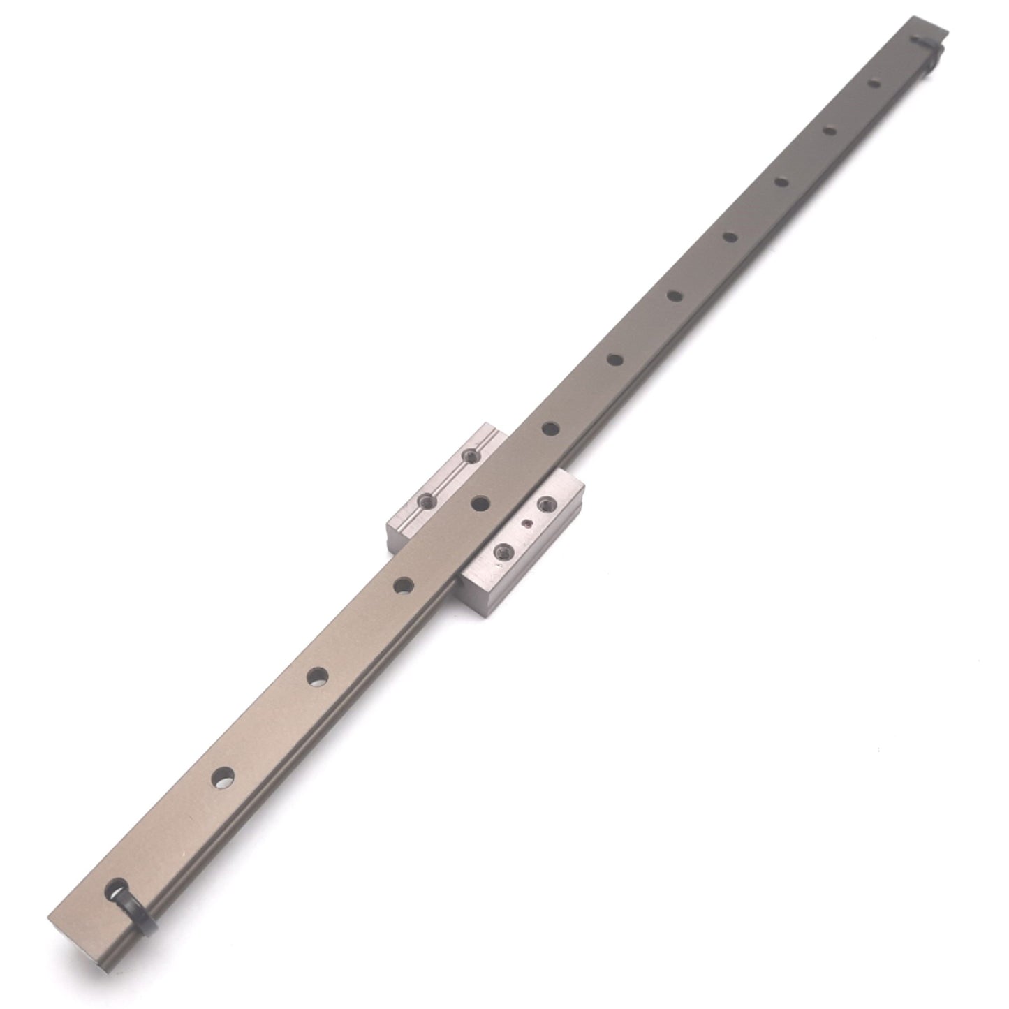 New – Open box PBC Linear MRC12C Rollerless Slide On 320mm Long Rail, Carriage: 34mm x 27mm