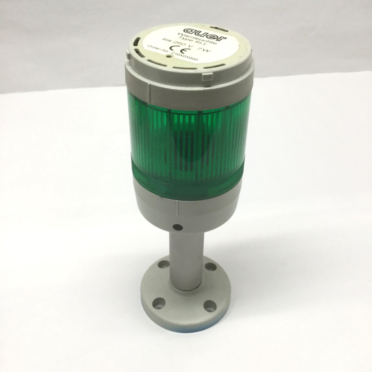 Used Auer SLL 210506900 Signal Tower Steady Light Module, Green, 250V 7W, *No Bulb*