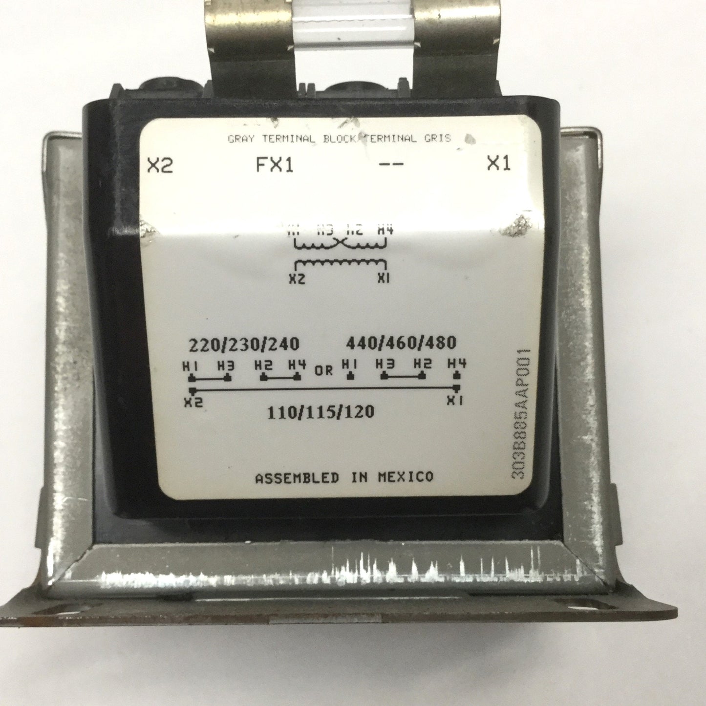Used GE 9T58K0042G44 Industrial Control Transformer 230/460V Pri, 110/120V Sec, 50VA