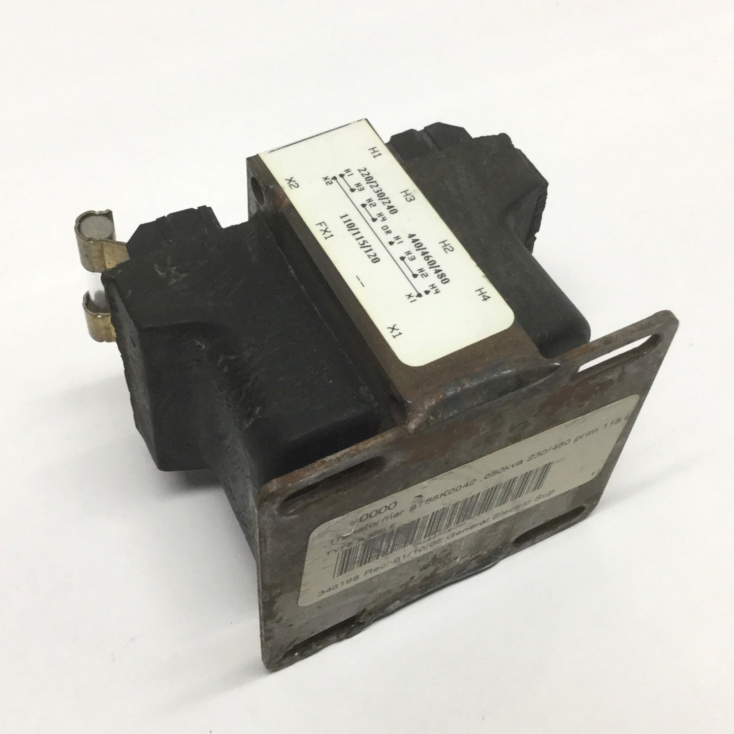 Used GE 9T58K0042G44 Industrial Control Transformer 230/460V Pri, 110/120V Sec, 50VA