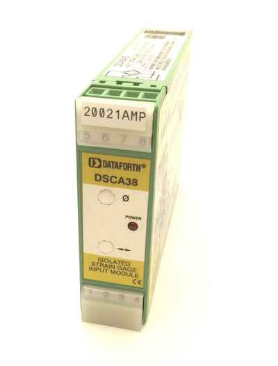 Used Dataforth DSCA38-05 Isolated Strain Gage Input Module, 300 to 10K Ohms, +/-10V