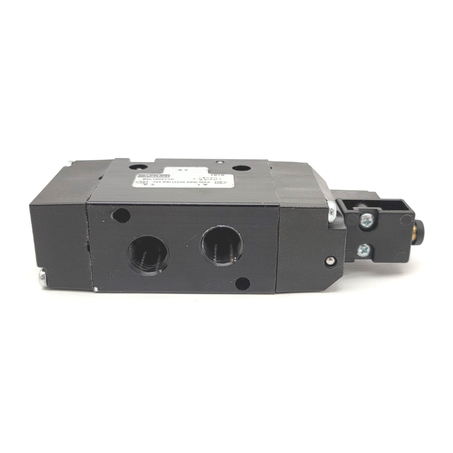 Used Parker B5L1000YYC Single Acting Remote Pilot 3-Way 2-Position N.C. Valve 1/4"NPT