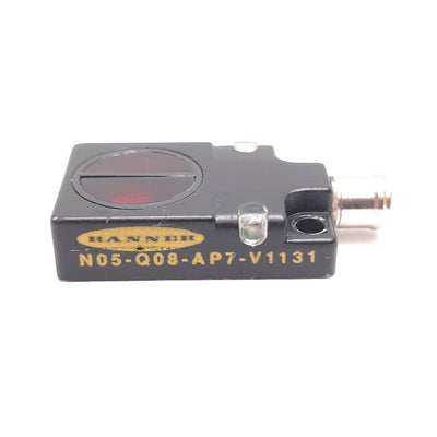 Used Banner NO5-Q08-AP7-V1131 Photoelectric Sensor, Range: 2.5-61mm, 10-30VDC, PNP