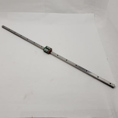Used HIWIN EGR15C 817mm Linear Guide Rail With 1x EGH15SA Ball Bearing Carriage