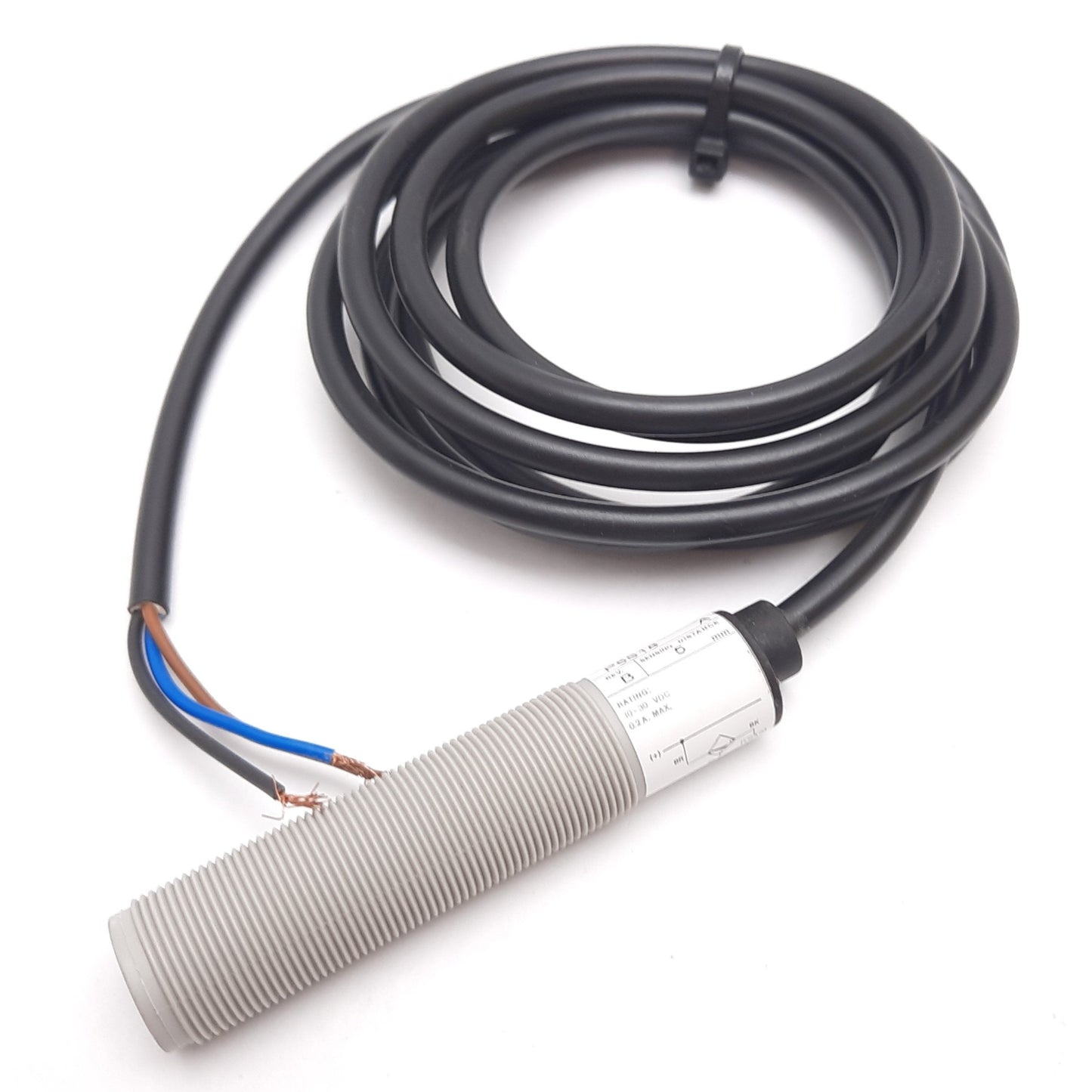 Used Allen Bradley 871C-P5S18 Inductive Proximity Sensor, 5mm, 10-30VDC, M18