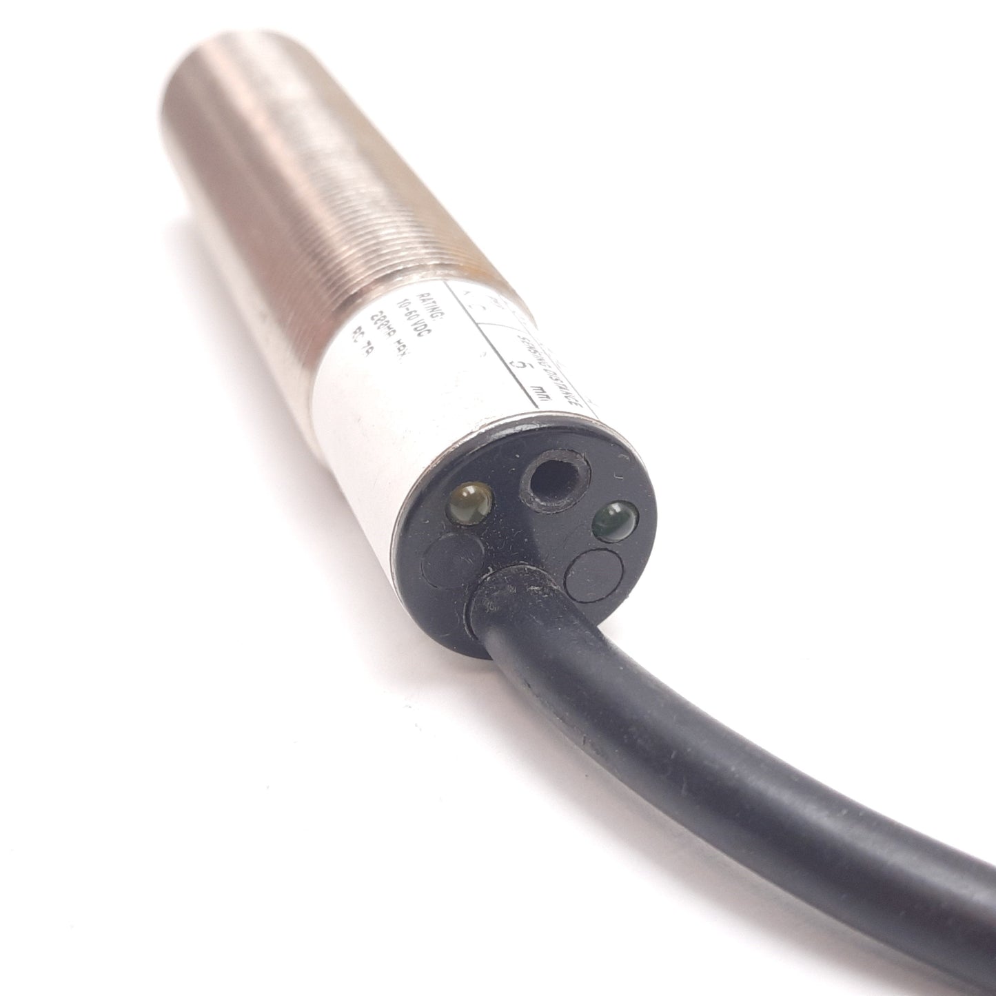 Used Allen Bradley 875C-D5NP18-A2 Capacitive Proximity Sensor, 5mm, 10-60VDC, 200mA