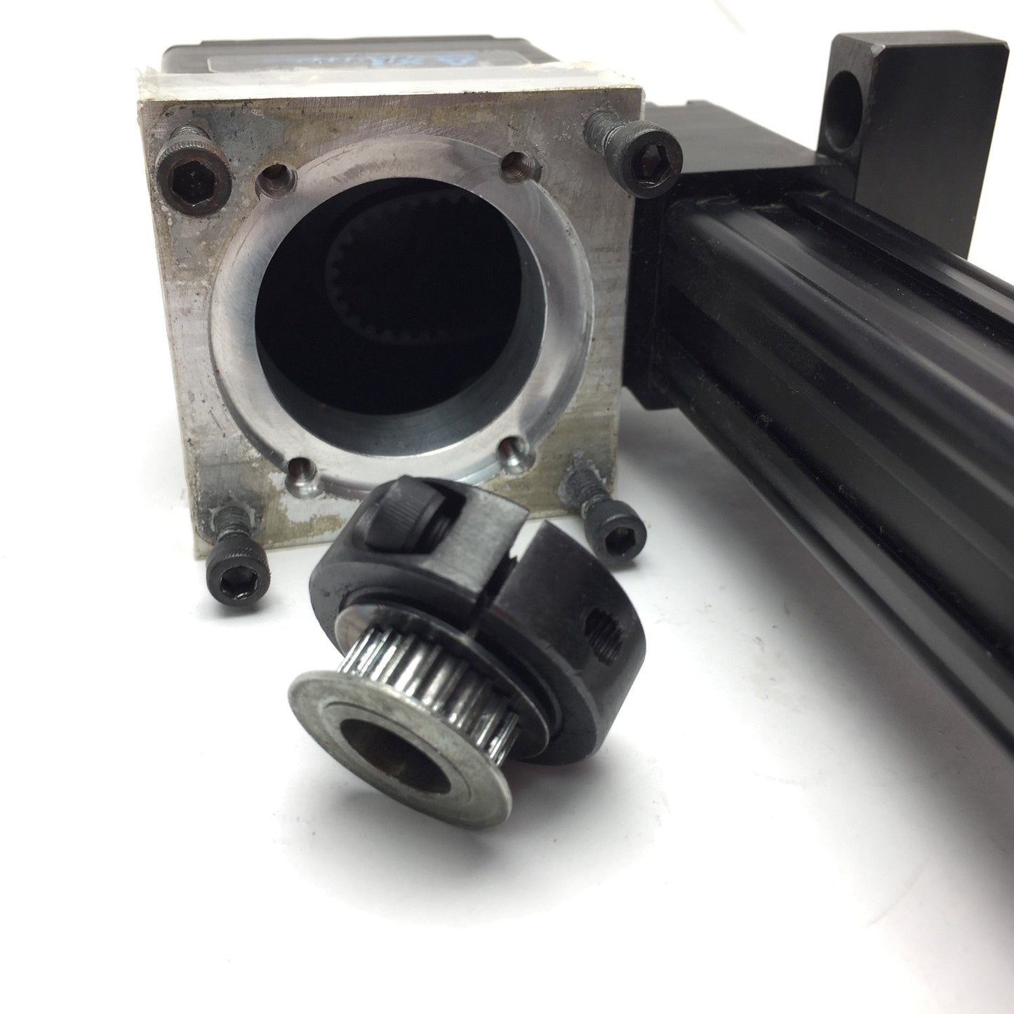 Used Tolomatic RSM389 Axidyne Rod Screw Linear Actuator, Stroke 3.0" w/Collar, Pulley
