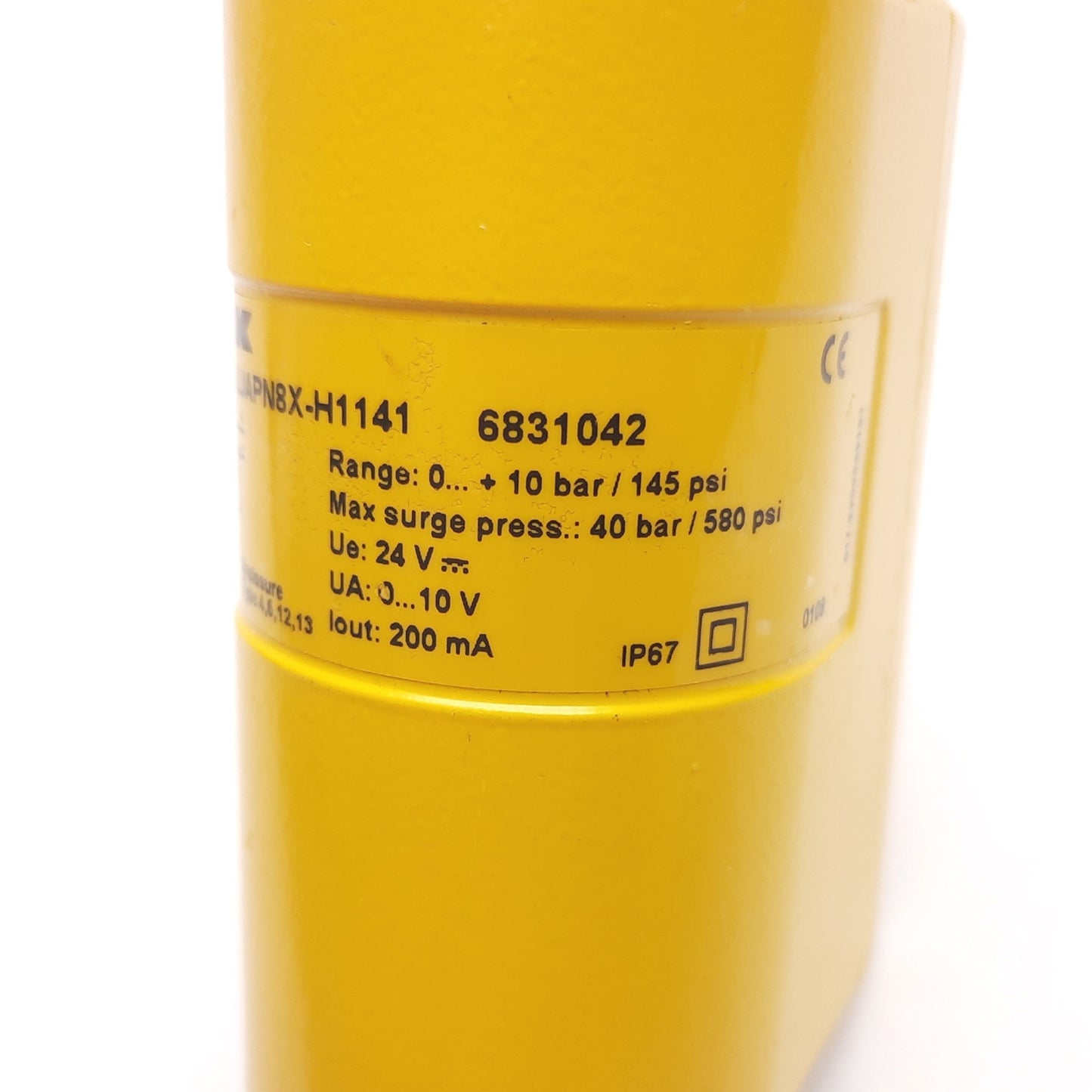 Used Turck PC010-Gi1/4A1M-LUAPN8X-H1141 Pressure Transmitter, 10bar / 145psi, 24VDC