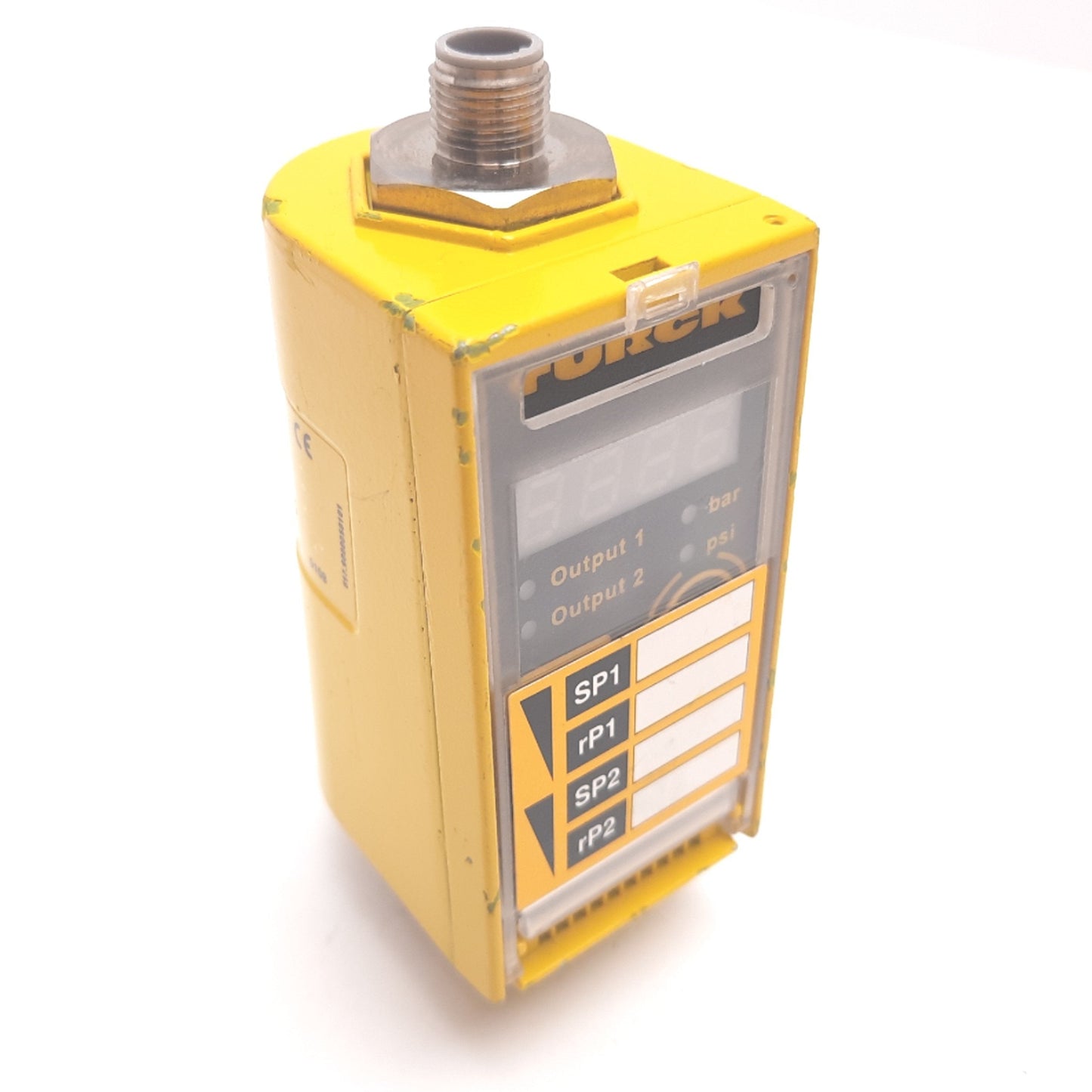 Used Turck PC001V-Gi1/4A1M-2APN8X-H1141 Pressure Transmitter, -1 bar/ -14.5psi, 24VDC