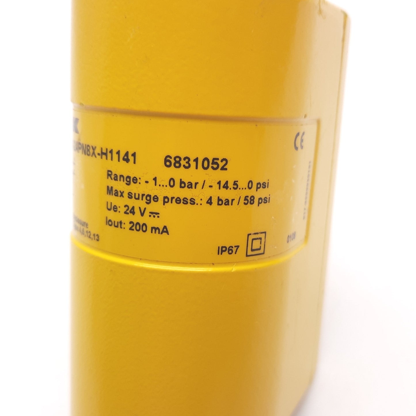 Used Turck PC001V-Gi1/4A1M-2APN8X-H1141 Pressure Transmitter, -1 bar/ -14.5psi, 24VDC