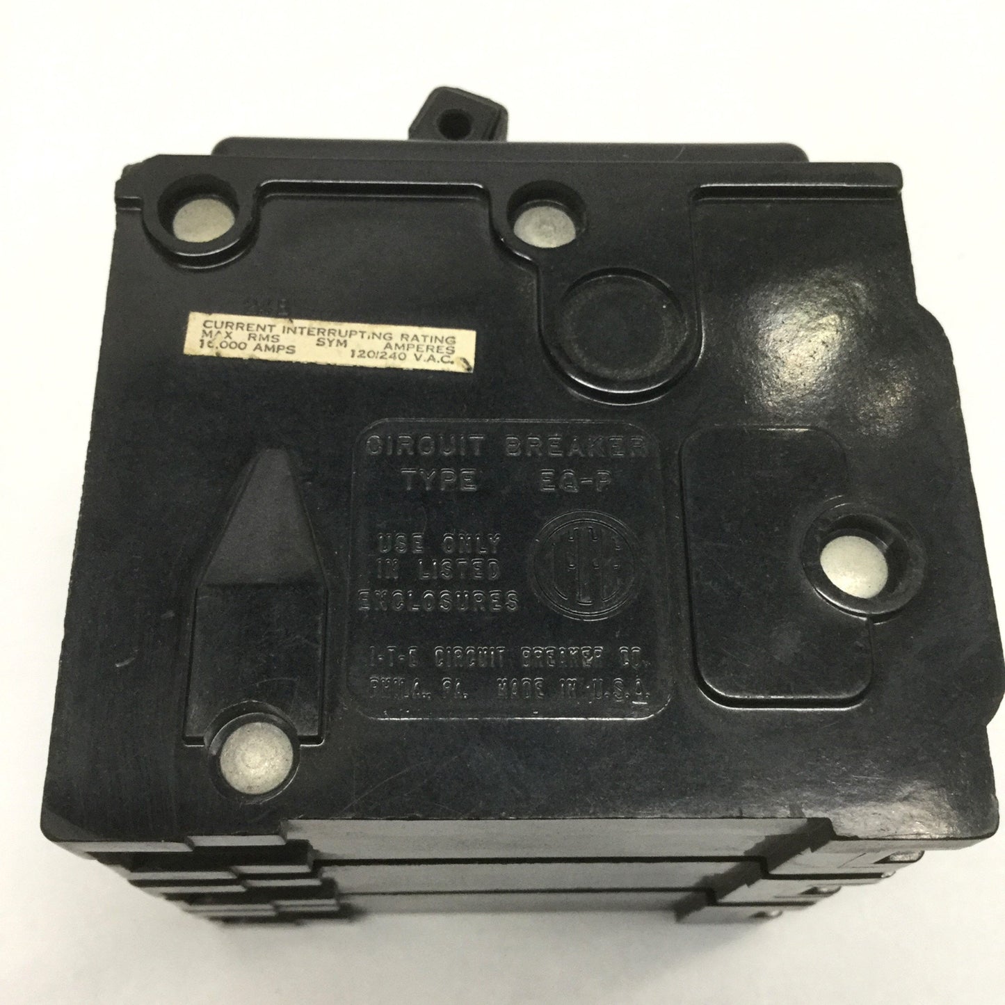 Used ITE QP3-B050 Type EQ-P Molded Case Plug-In Circuit Breaker 3-Pole 50A 240VAC
