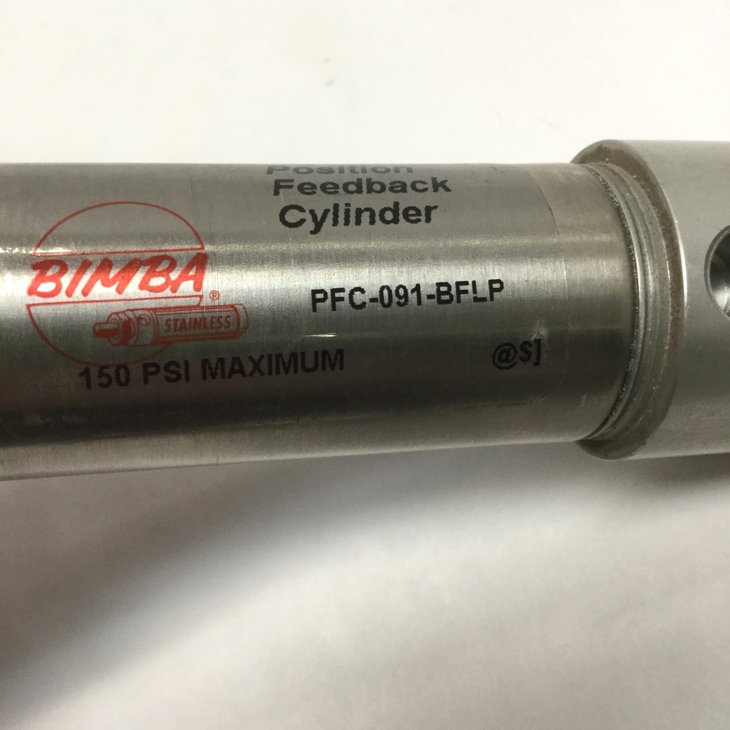 Used Bimba PFC-091-BFLP Linear Position Feedback Cylinder 1-1/16" Bore, 1" Stroke