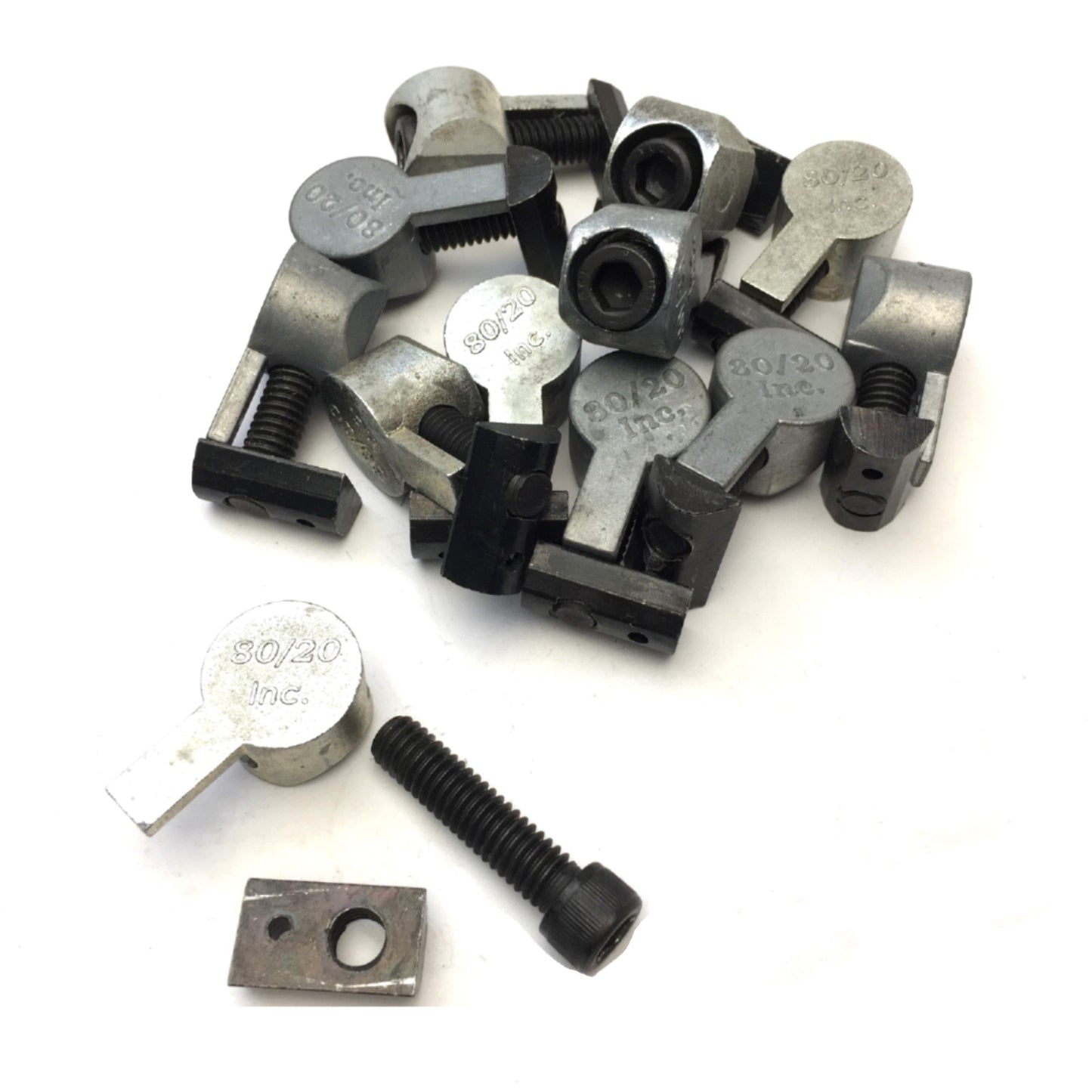 Used Lot of 12 80/20 3362 Anchor Fastener Assembly Cam T-Nut 5/16-18 Cap Screw 15 Ser