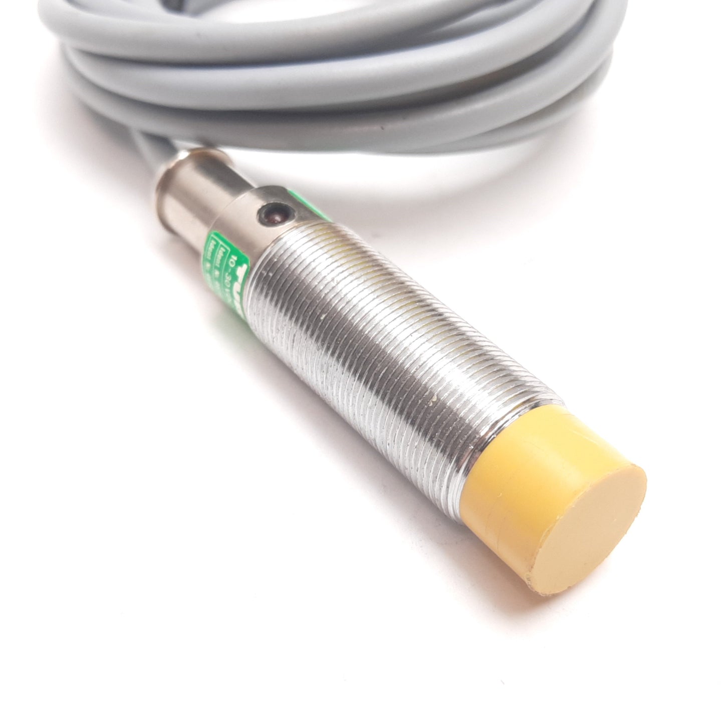 Used Turck Ni8-M18T-AP6X Inductive Proximity Sensor, 8mm, 10-30VDC 200mA, PNP N/O