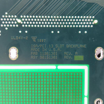 Used US Logic 11961301 13-Slot SBC Backplane x8 ISA VESA 4x PCI AT PSU PICMG 1.0