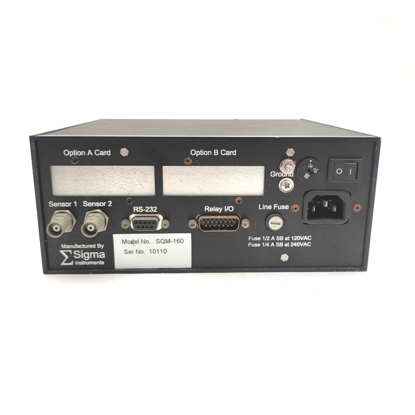 Used TORR SQM160-S-2-R Thin Film Deposition Monitor 2-Inputs, RS-232, 120/240VAC