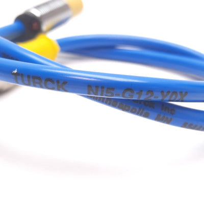 New Other Turck Ni5-G12-Y0X Inductive Proximity Sensor, 5mm, 8.2VDC, M12, 0.5m, 4-Pin