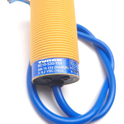 Used Turck BC10-S30-Y0X Capacitive Proximity Sensor, 1-10mm, 8.2VDC, M30, 350mm