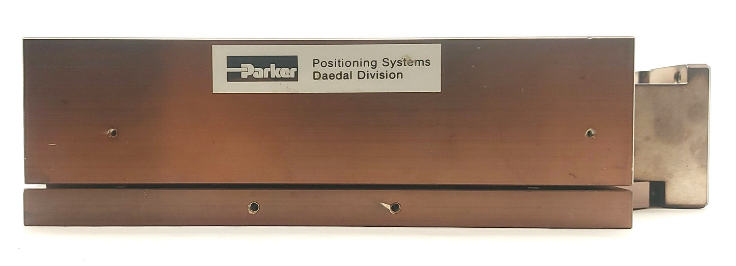 Used Parker 806004 Ball Screw Linear Actuator Stage 4" Travel .2" Lead 220lbs NEMA23