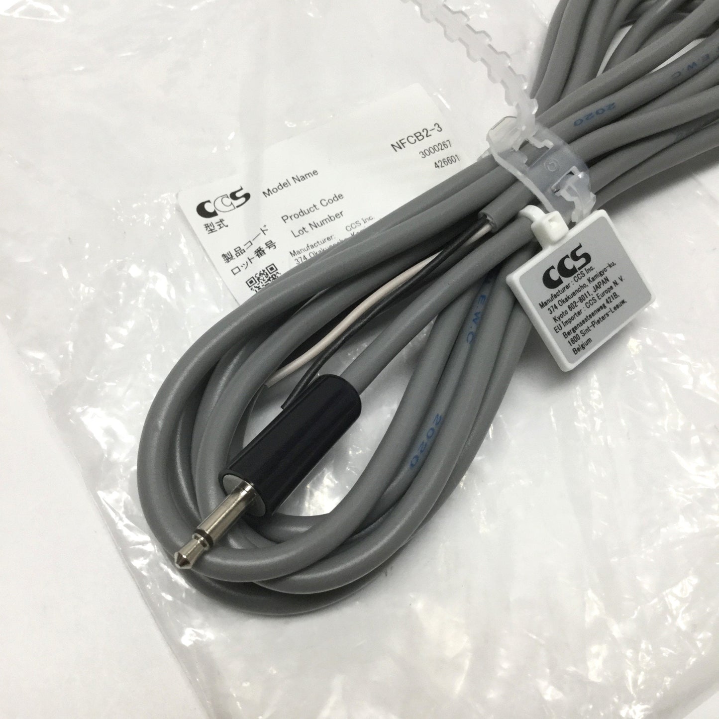 New CCS NFCB2-3 PD2 Series LED External ON/OFF Power Control Cable, 3m, Phono Jack