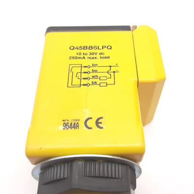 Used Banner Q45BB6LPQ Photoelectric Polarized Retroreflective Sensor, 0.15-6m