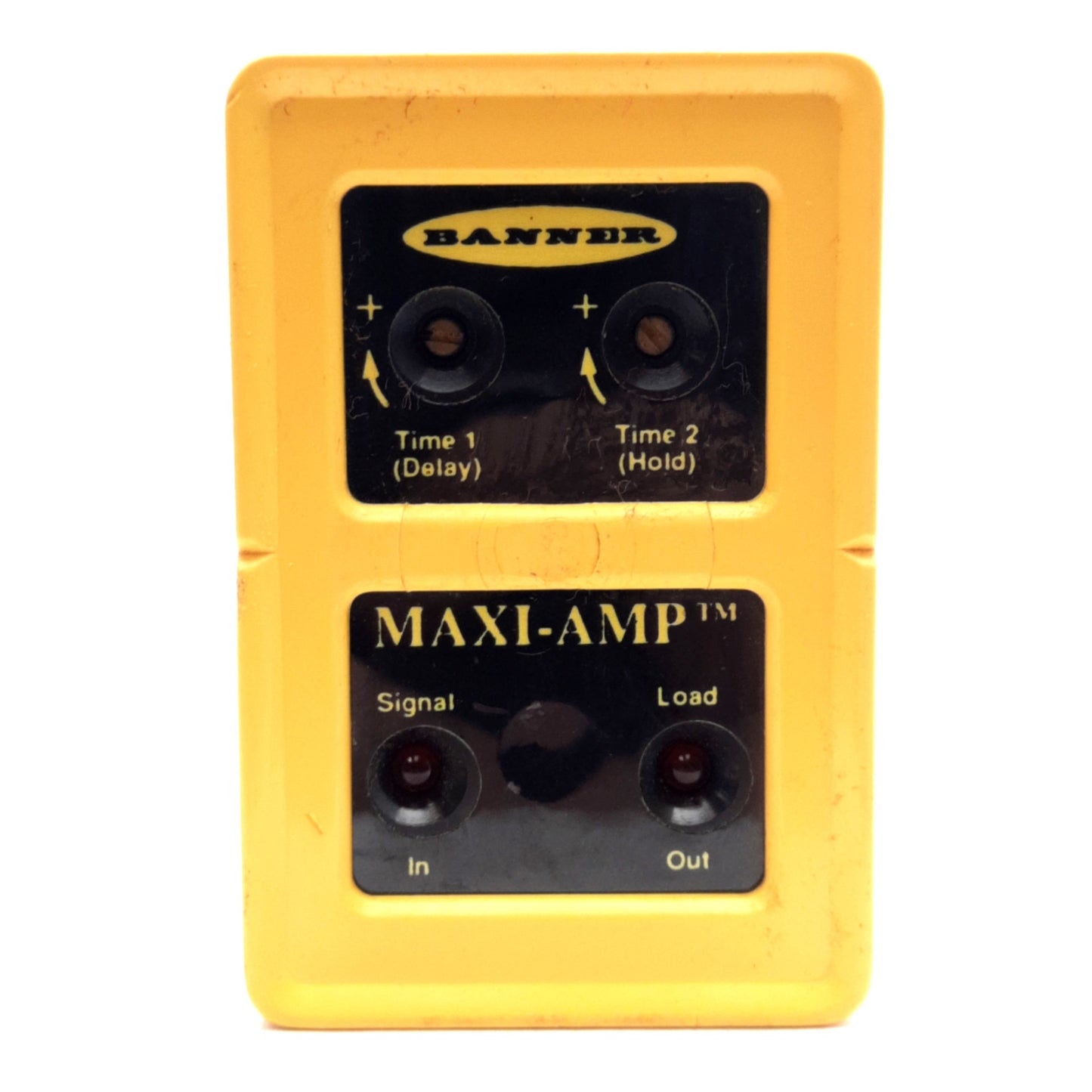 Used Banner CL5RA Maxi-Amp Logic Module, 105-130VAC / 12-28VDC, Output: SPDT 5A Relay