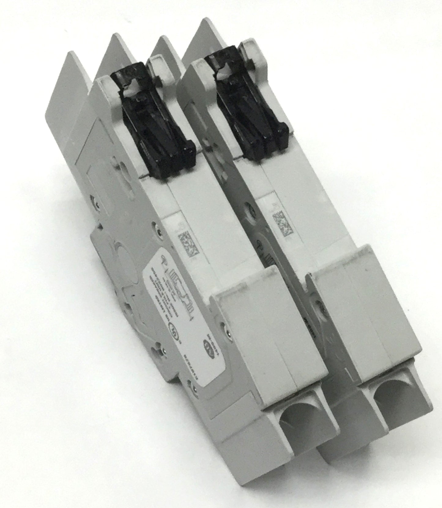 Used Lot of 2 Allen Bradley 1489-M1D030 Circuit Breakers, 3A, D-Curve, 1-Pole, 277VAC