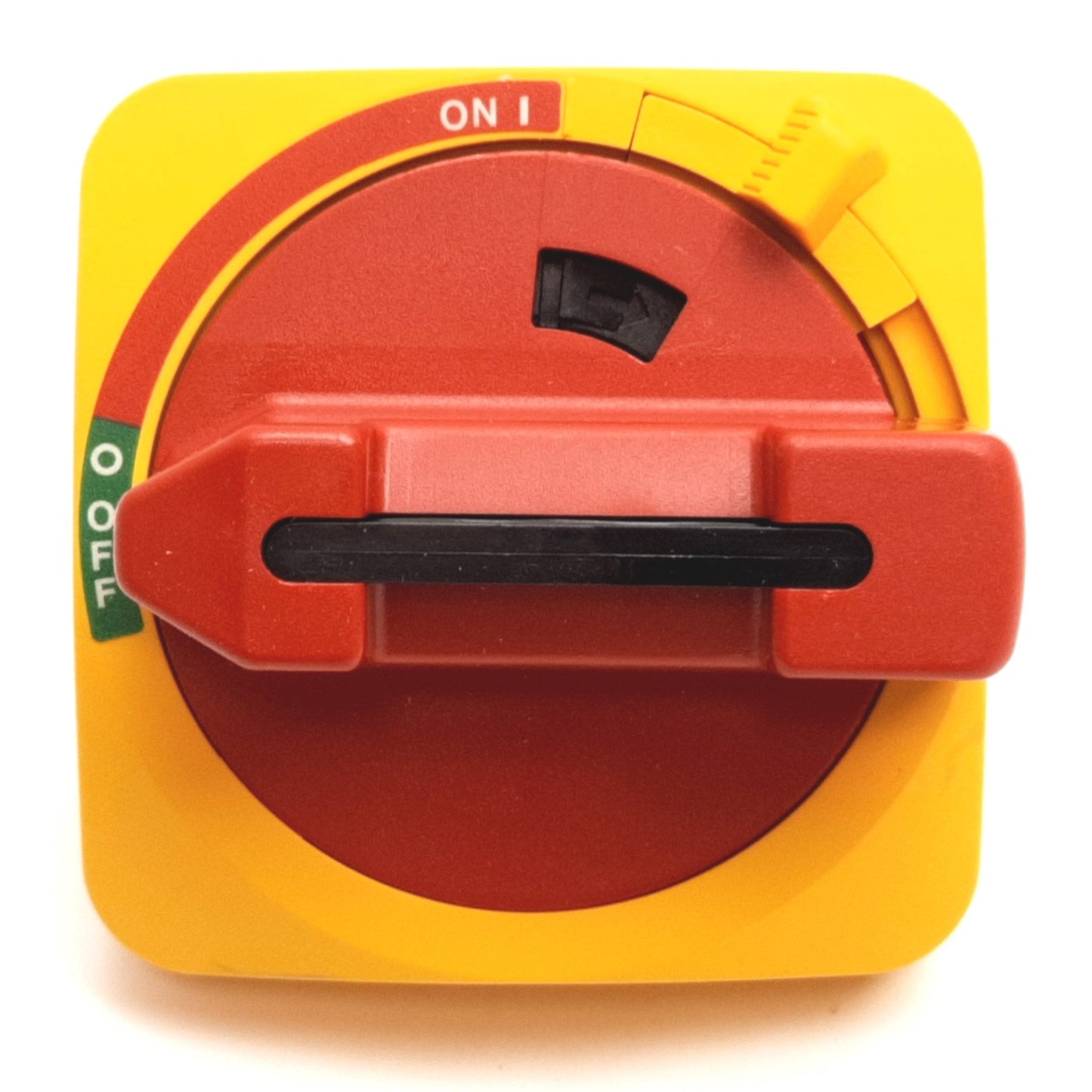 New Allen Bradley 194R-HS1E Rotary Disconnect Switch Handle, Red/Yellow, ON-OFF, 90°